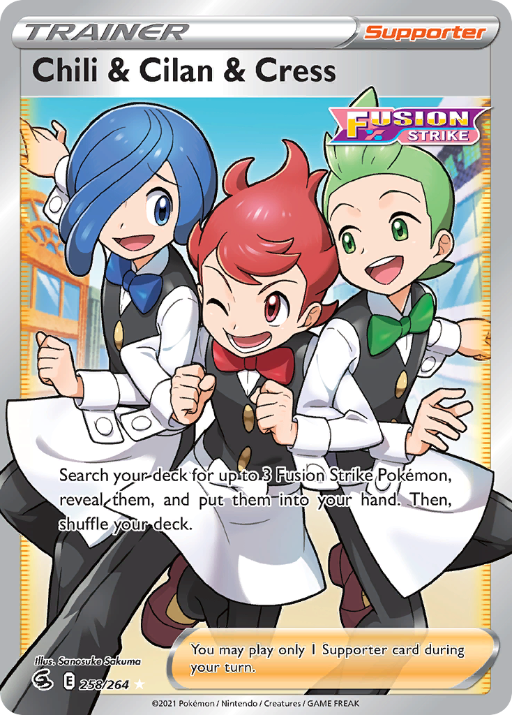 Fusion Strike Chili & Cilan & Cress #258/264