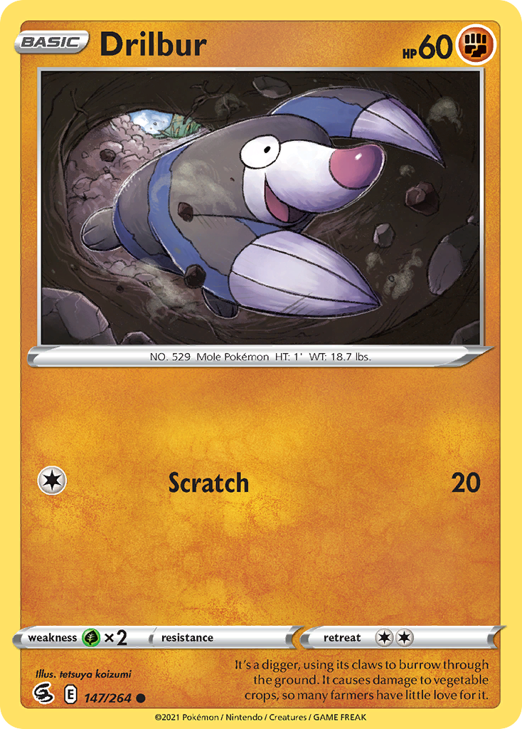 Fusion Strike Drilbur #147/264
