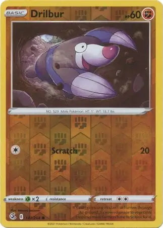 Fusion Strike Drilbur #147/264 reverse holo