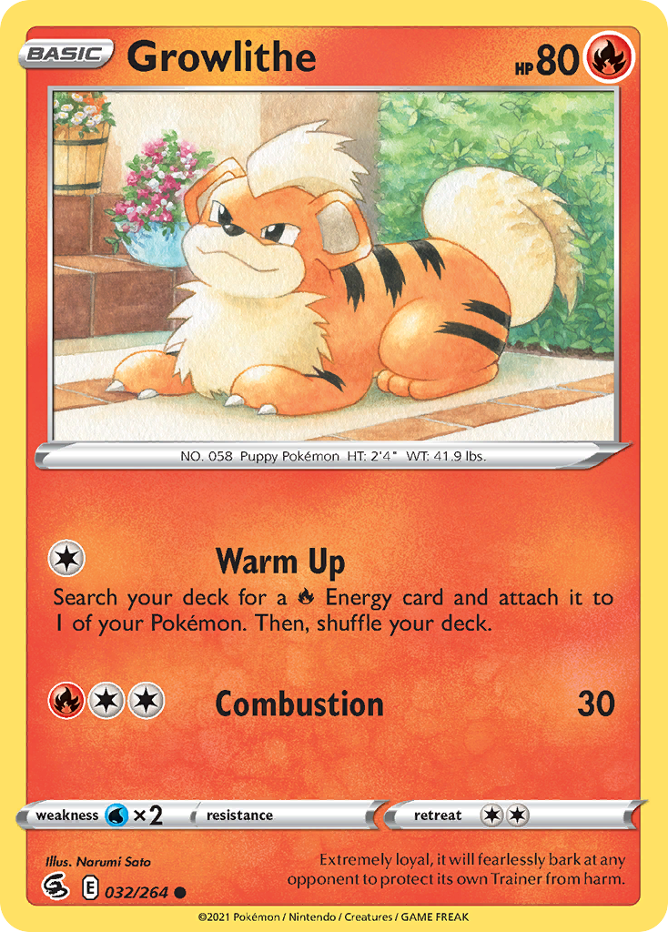Fusion Strike Growlithe #32/264