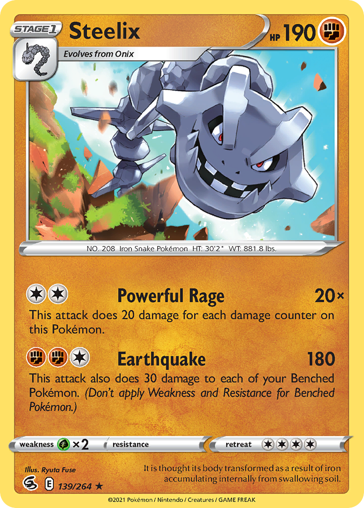 Fusion Strike Holo Steelix #139/264