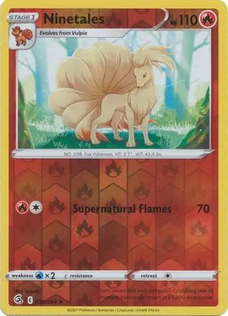 Fusion Strike Ninetales #30/264 reverse holo