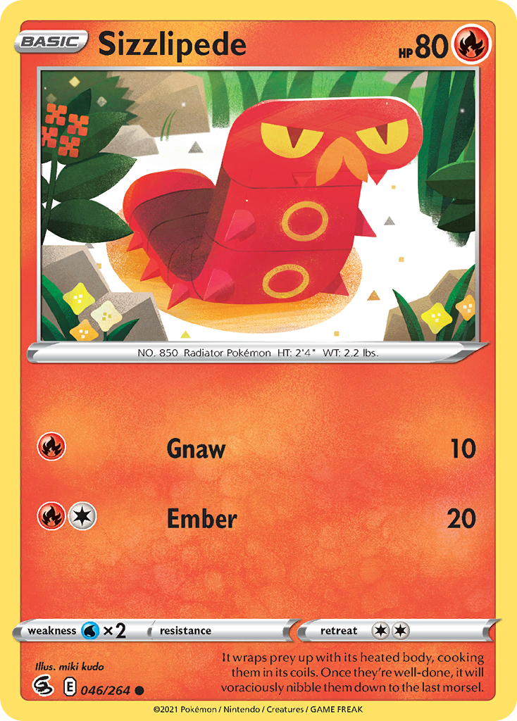 Fusion Strike Sizzlipede #46/264
