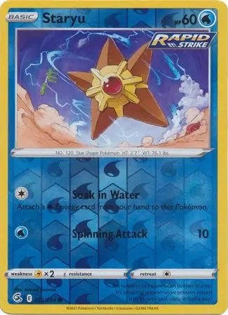 Fusion Strike Staryu #52/264 reverse holo