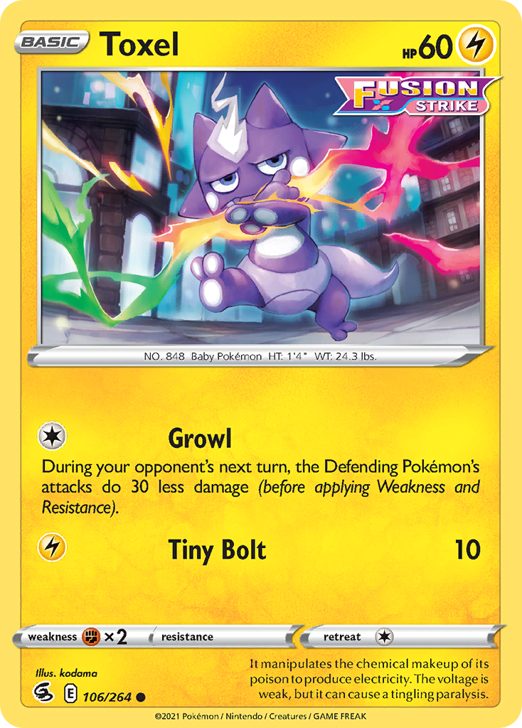 Fusion Strike Toxel #106/264