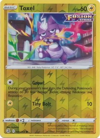 Fusion Strike Toxel #106/264 reverse holo