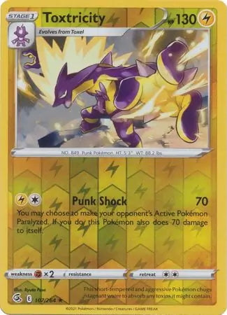 Fusion Strike Toxtricity #107/264 reverse holo