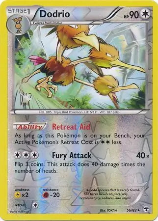 Generations Dodrio #56/83 reverse holo