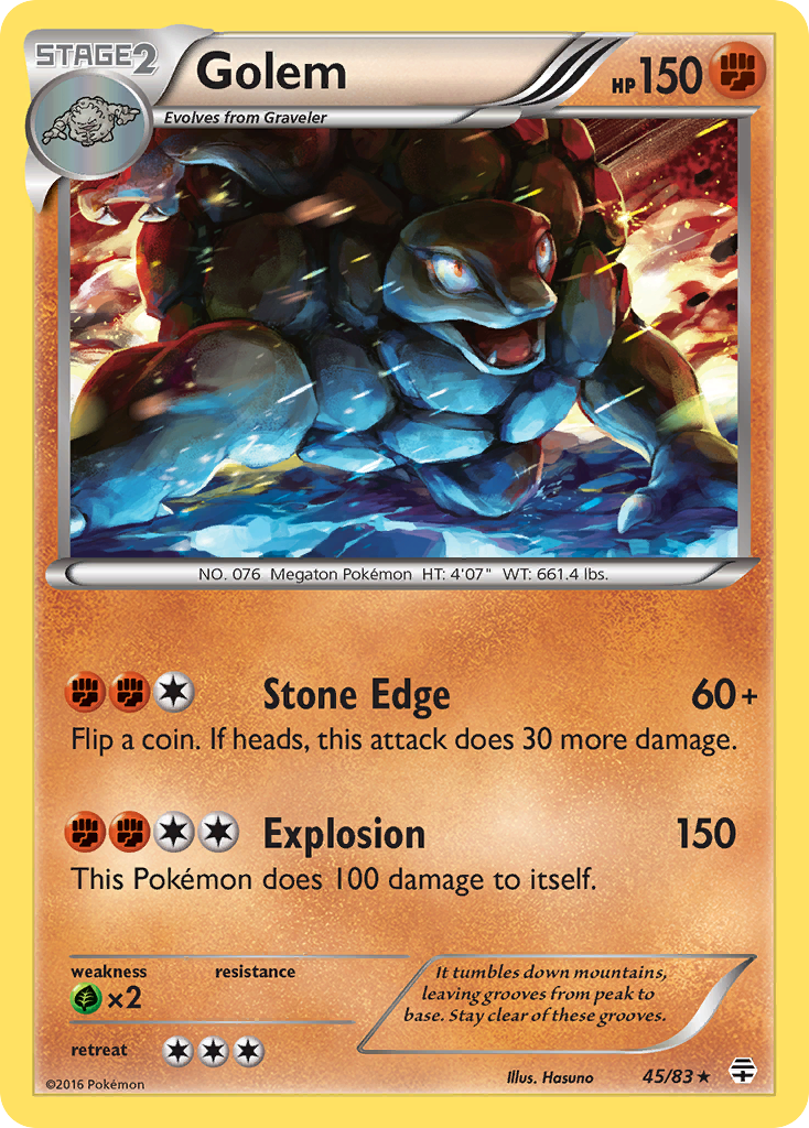 Generations Holo Golem #45/83