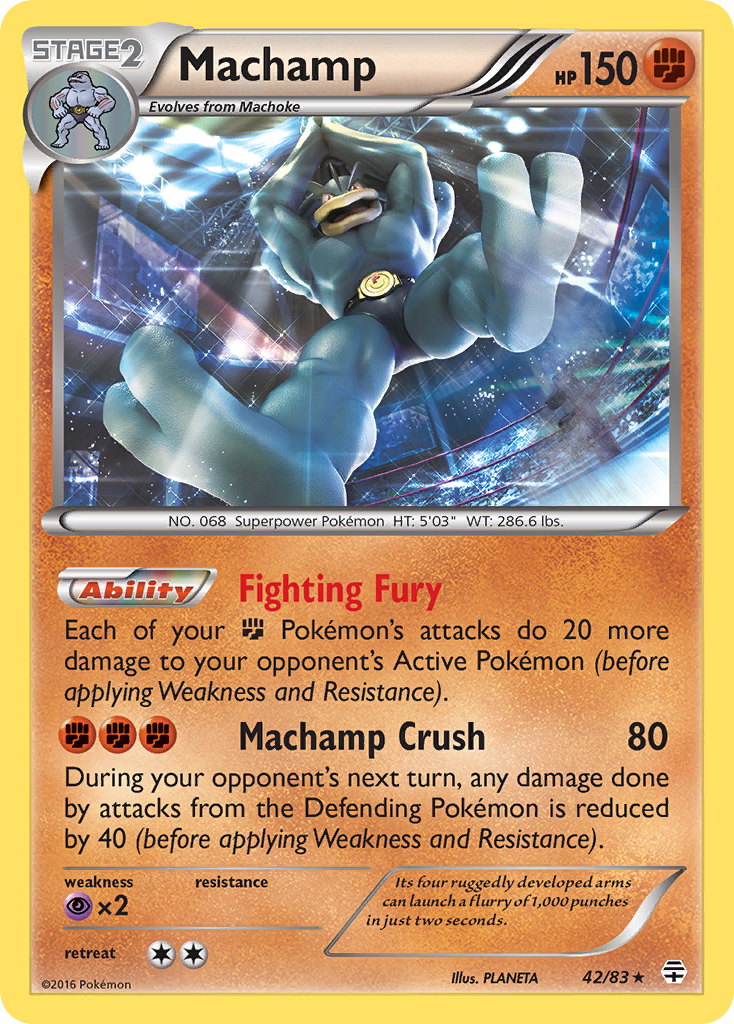 Generations Holo Machamp #42/83