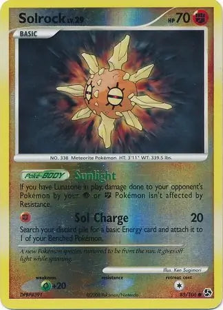 Great Encounters Solrock #85/106 reverse holo