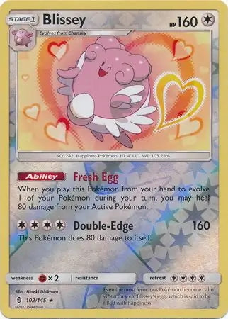 Guardians Rising Blissey #102/145 reverse holo
