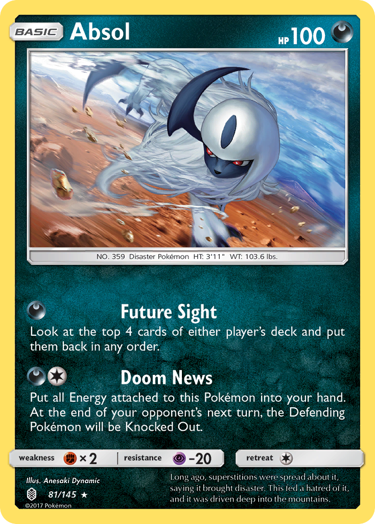 Guardians Rising Holo Absol #81/145