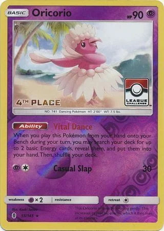 Guardians Rising Oricorio #55 Fourth Place League Promo