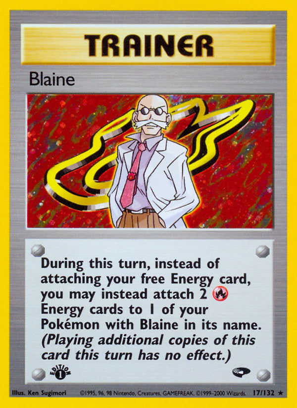 Gym Challenge Holo Blaine #17/132 first edition