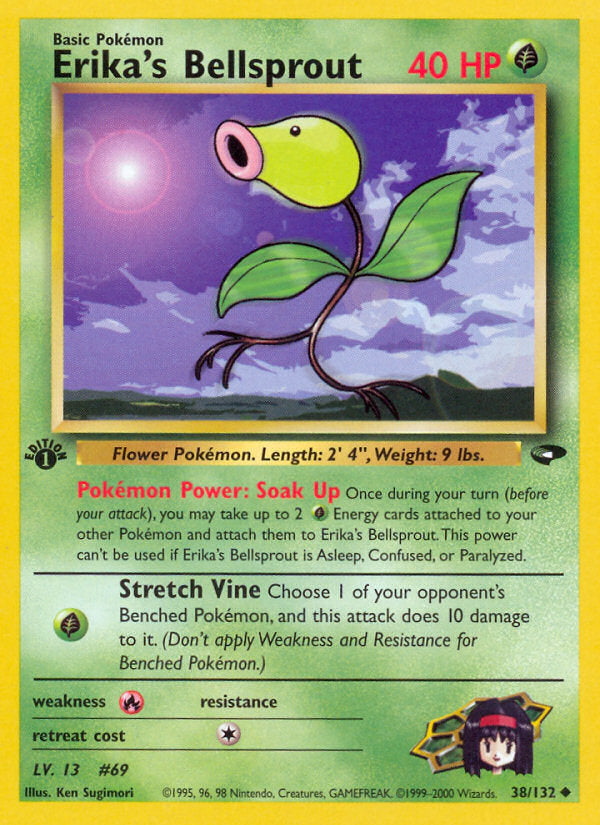 Gym Challenge Erika's Bellsprout #38/132 first edition –