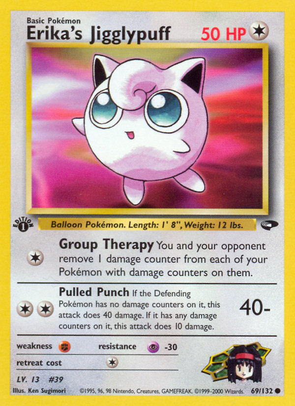Gym Challenge Erika's Jigglypuff #69/132 first edition