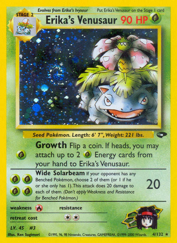 Gym Challenge Holo Erika's Venusaur #4/132 unlimited