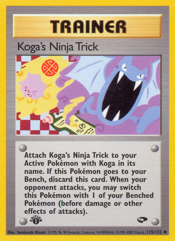 Gym Challenge Koga's Ninja Trick #115/132 first edition