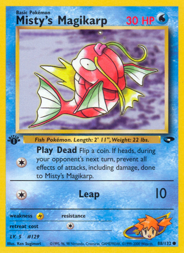 Gym Challenge Misty's Magikarp #88/132 first edition