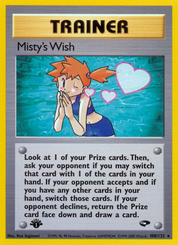 Gym Challenge Misty's Wish #108/132 first edition