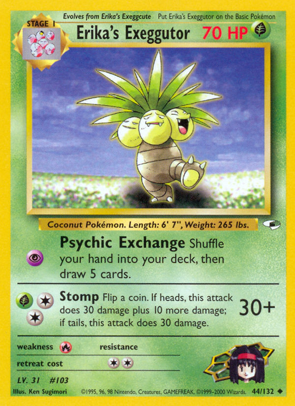 Gym Heroes Erika's Exeggutor #44/132 unlimited
