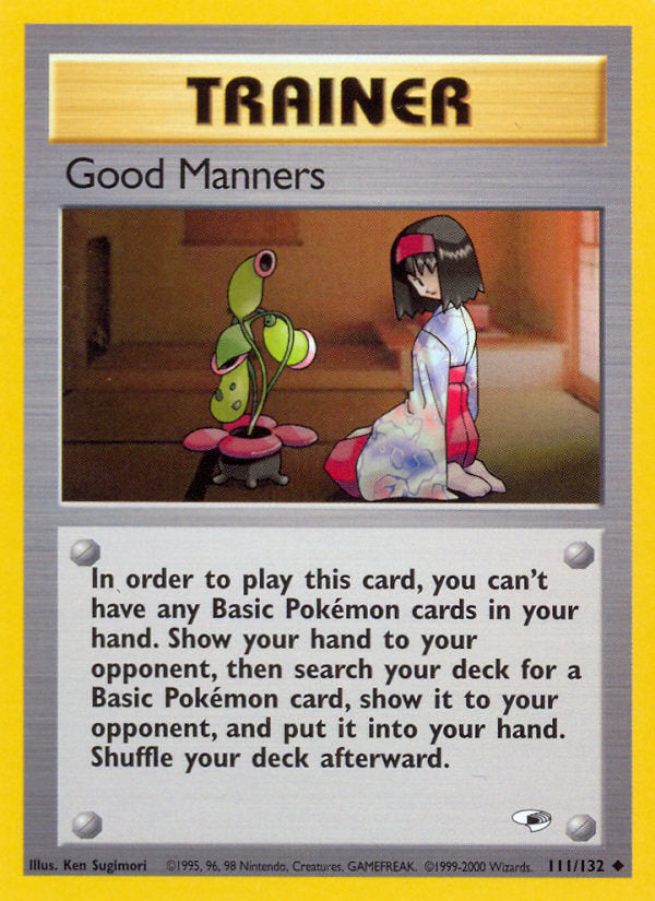 Gym Heroes Good Manners #111/132 unlimited