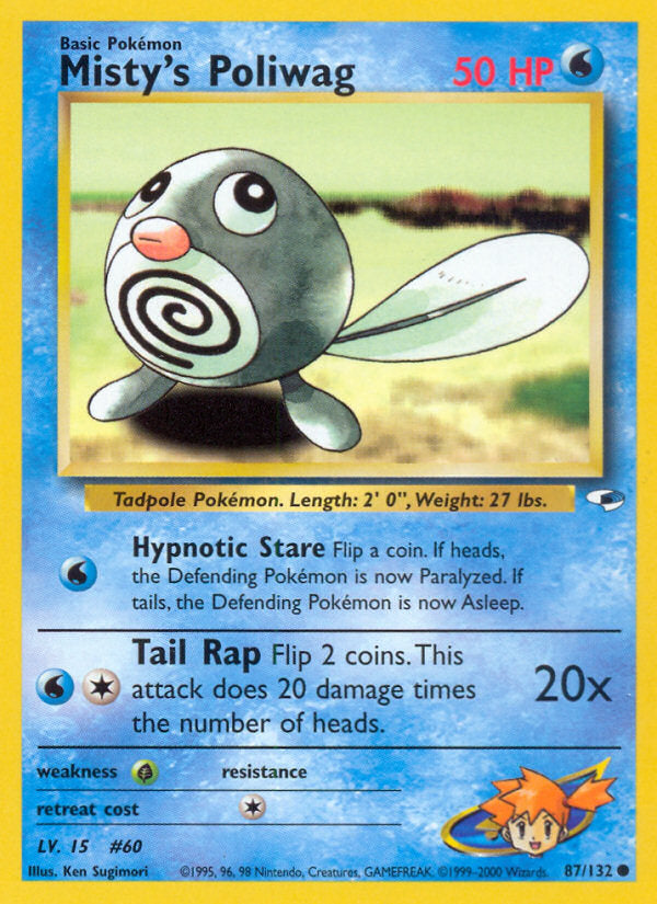 Gym Heroes Misty's Poliwag #87/132 unlimited