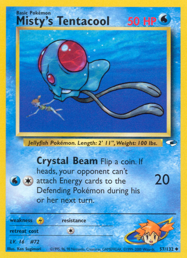 Gym Heroes Misty's Tentacool #57/132 unlimited