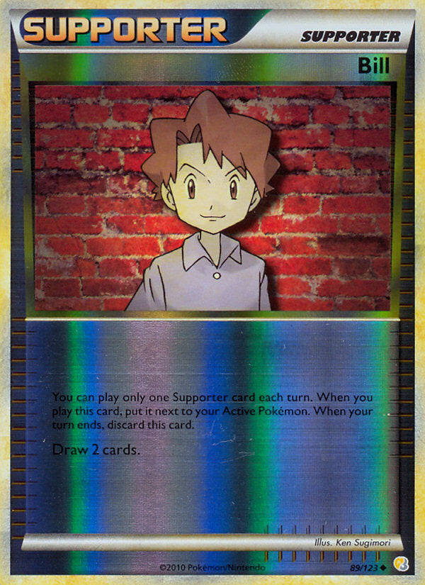 HeartGold SoulSilver Bill #89/123 reverse holo