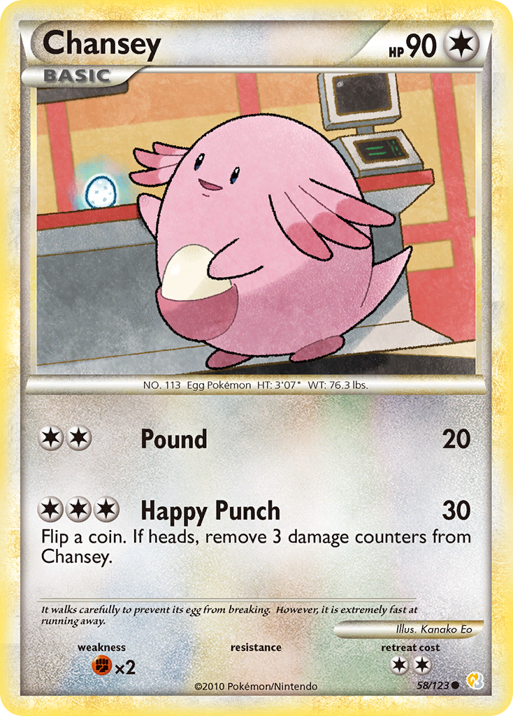 HeartGold SoulSilver Chansey #58/123