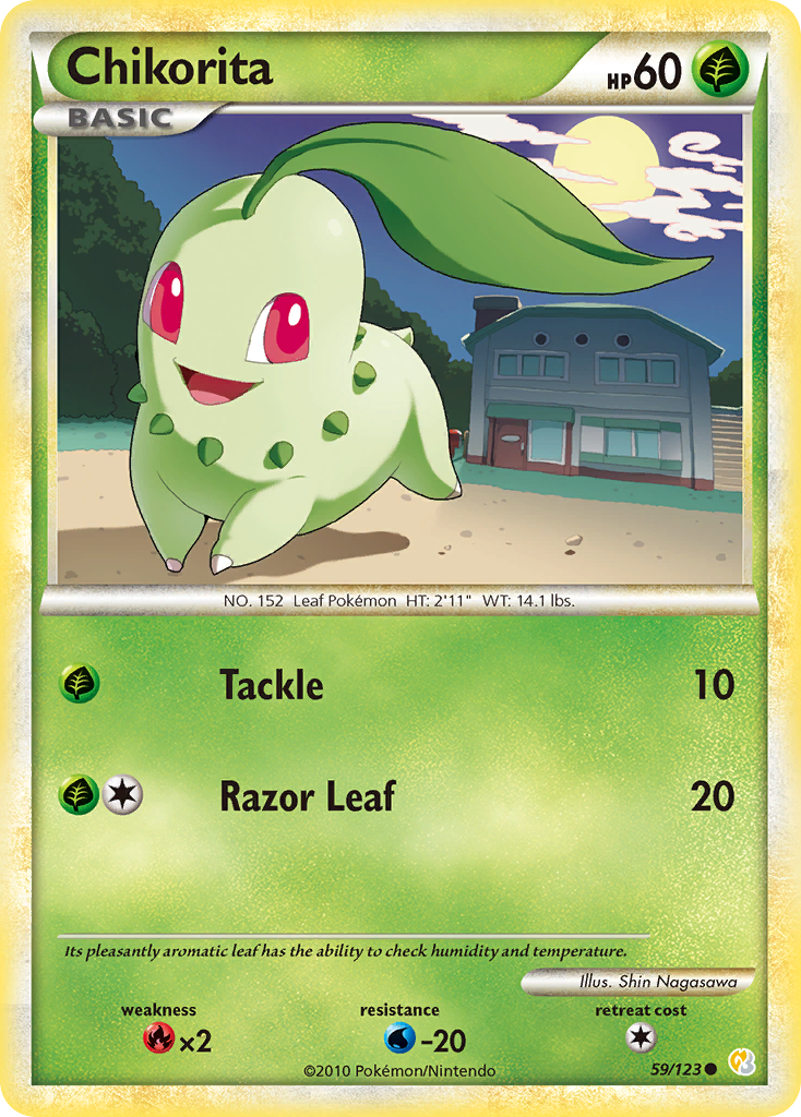 HeartGold SoulSilver Chikorita #59/123