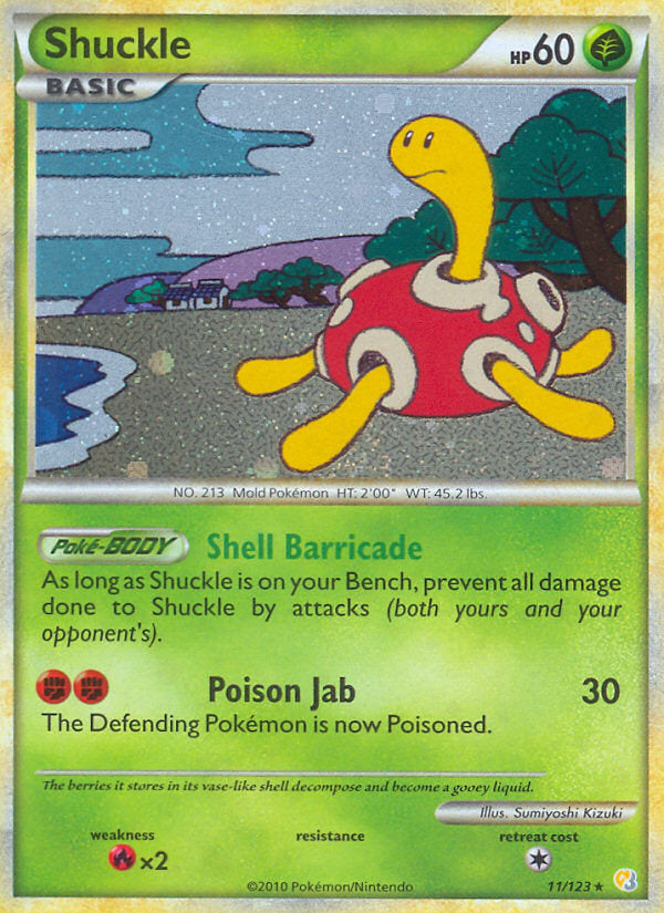 HeartGold SoulSilver Holo Shuckle #11/123