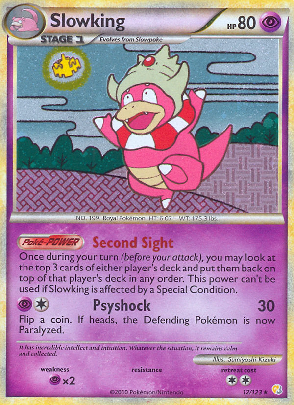 HeartGold SoulSilver Holo Slowking #12/123