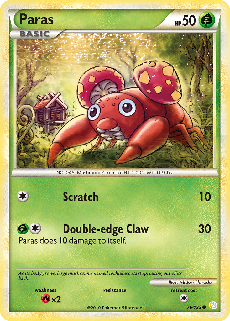 HeartGold SoulSilver Paras #76/123