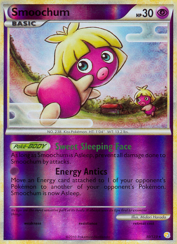 HeartGold SoulSilver Smoochum #30/123 reverse holo