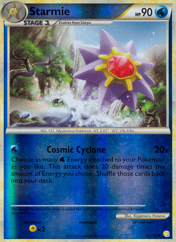 HeartGold SoulSilver Starmie #53/123 reverse holo