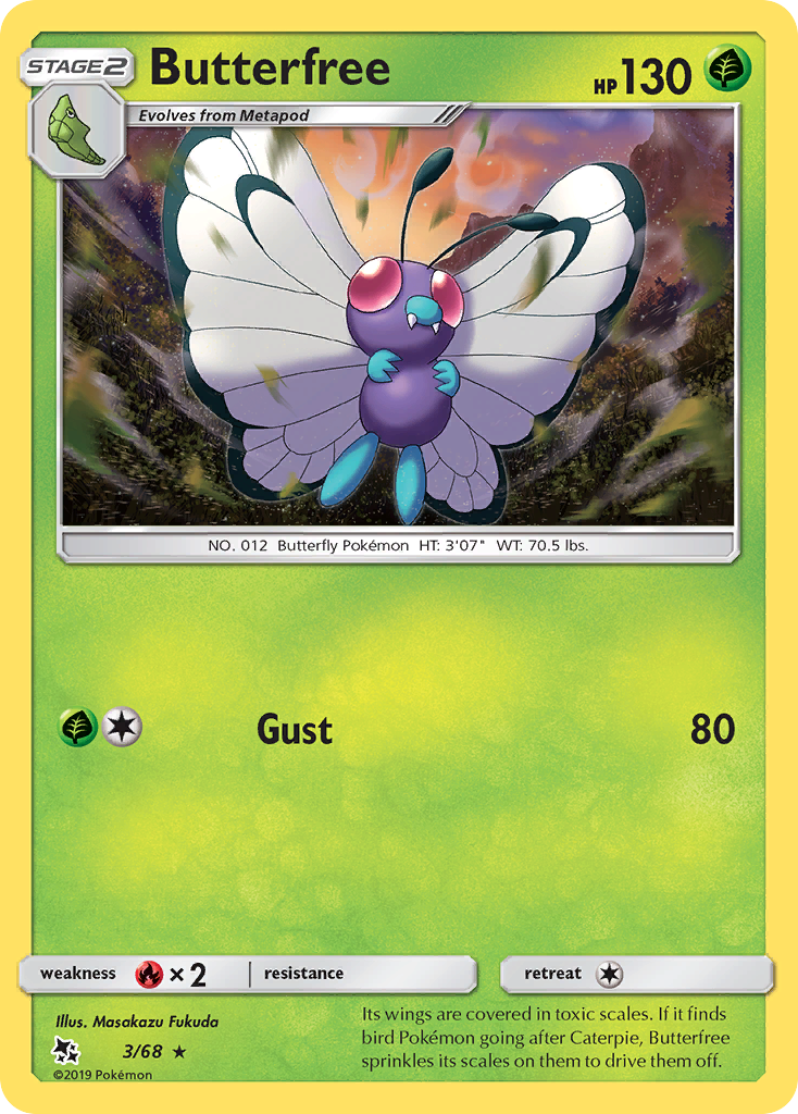 Hidden Fates Butterfree #3/68