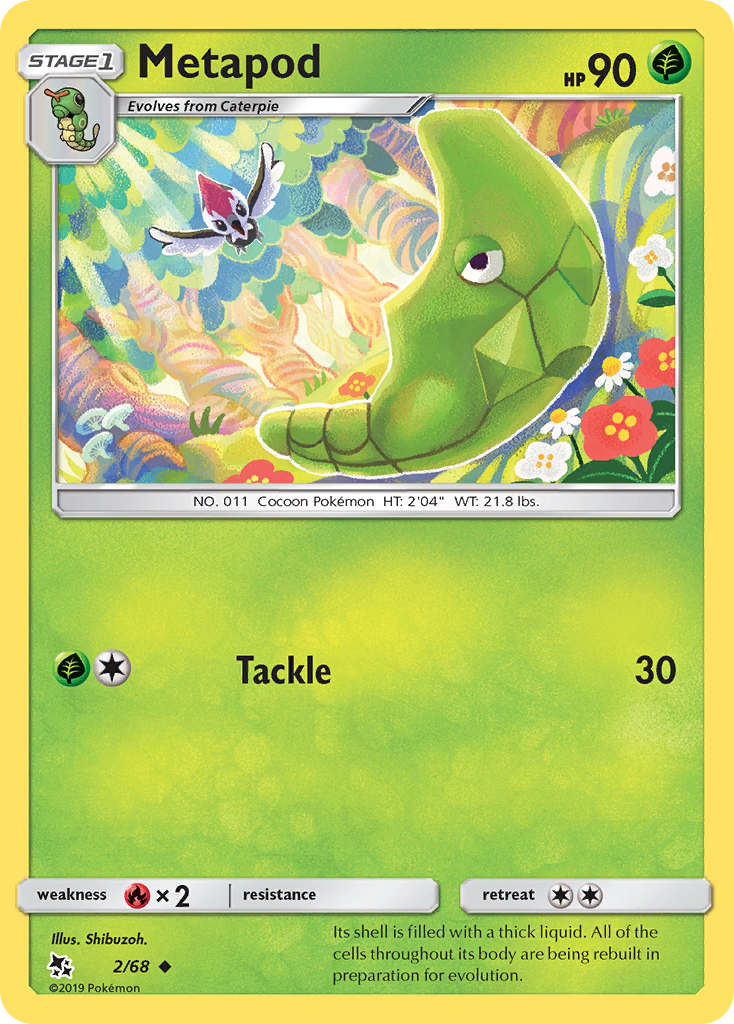 Hidden Fates Metapod #2/68