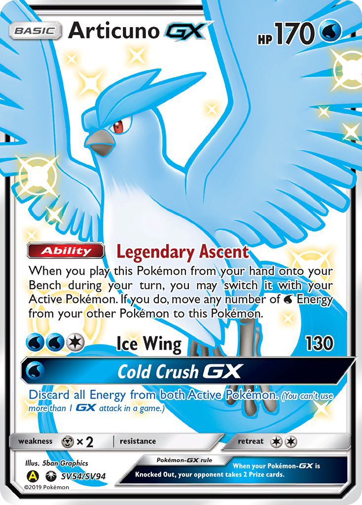 Hidden Fates Shiny Vault Articuno GX SV54/SV94