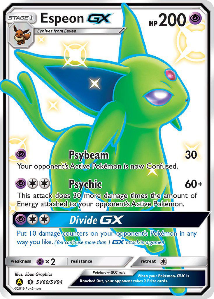 Hidden Fates Shiny Vault Espeon GX SV60/SV94