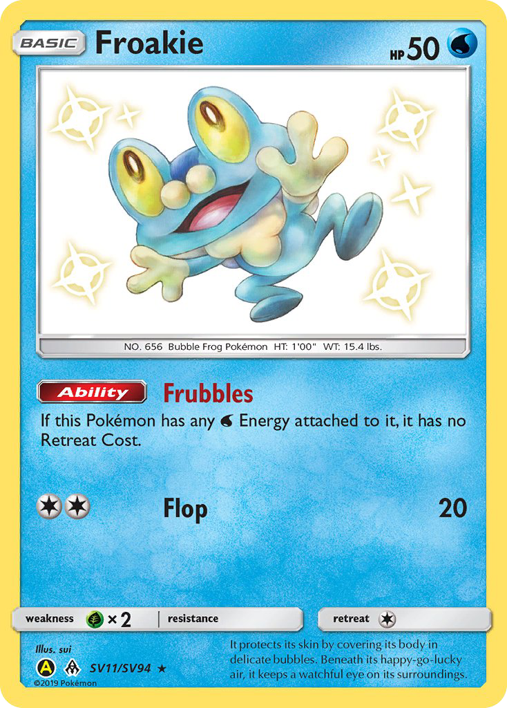 Hidden Fates Shiny Vault Froakie SV11/SV94