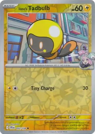 Journey Together Iono's Tadbulb #52/159 reverse holo