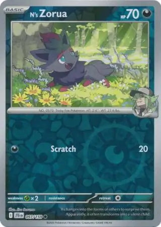 Journey Together N's Zorua #97/159 reverse holo