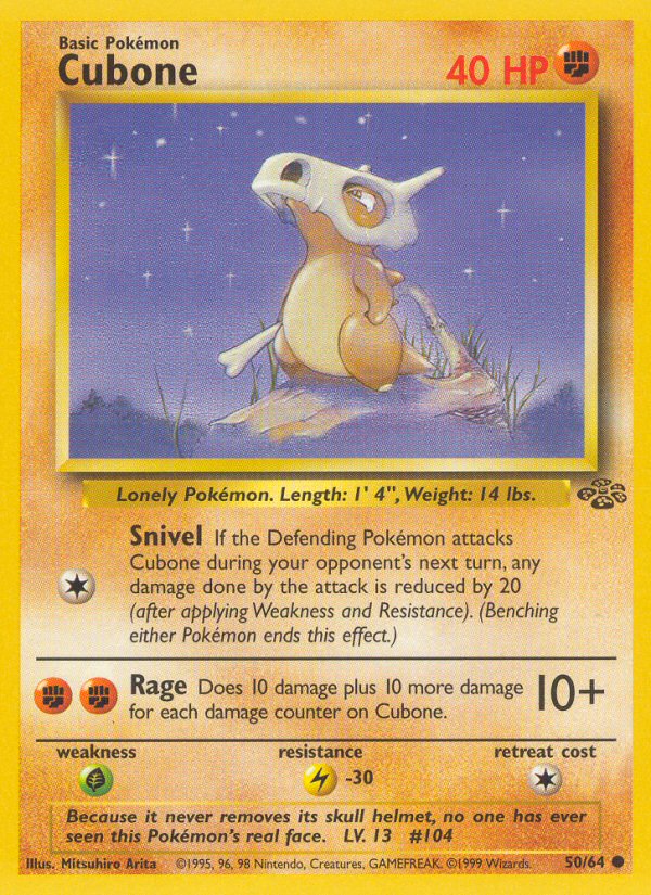 Jungle set Cubone #50/64 unlimited
