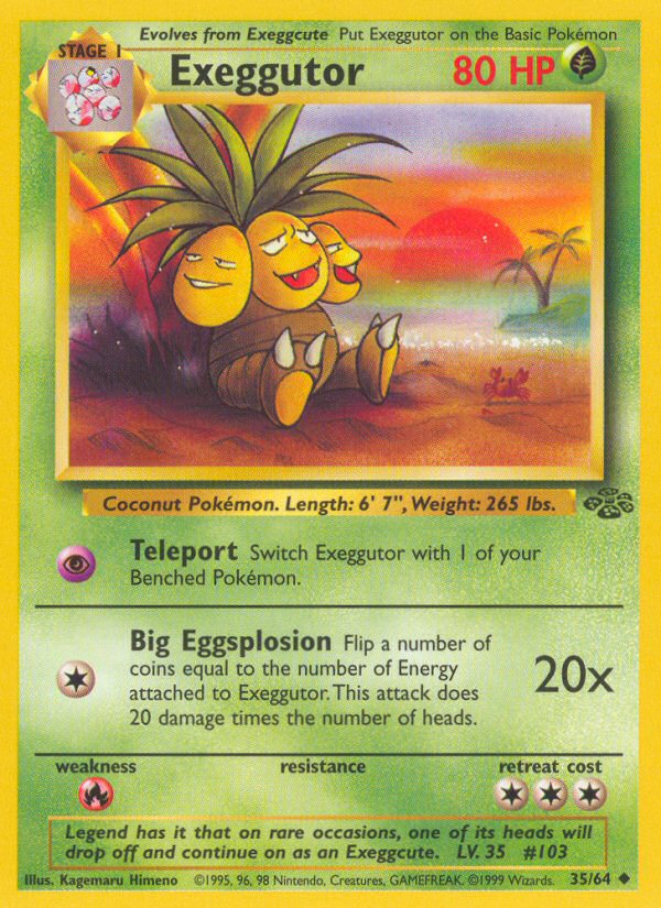 Jungle set Exeggutor #35/64 unlimited