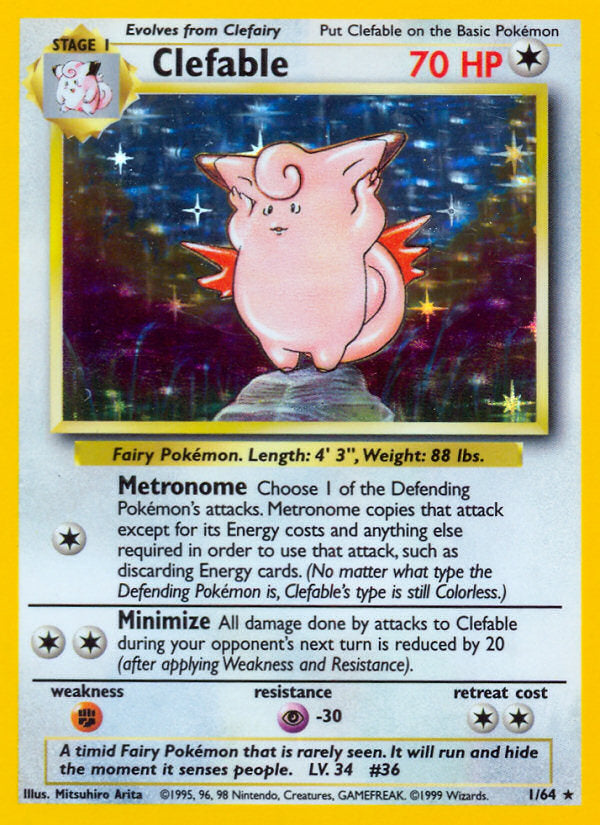 Jungle set Holo Clefable #1/64 symbol error