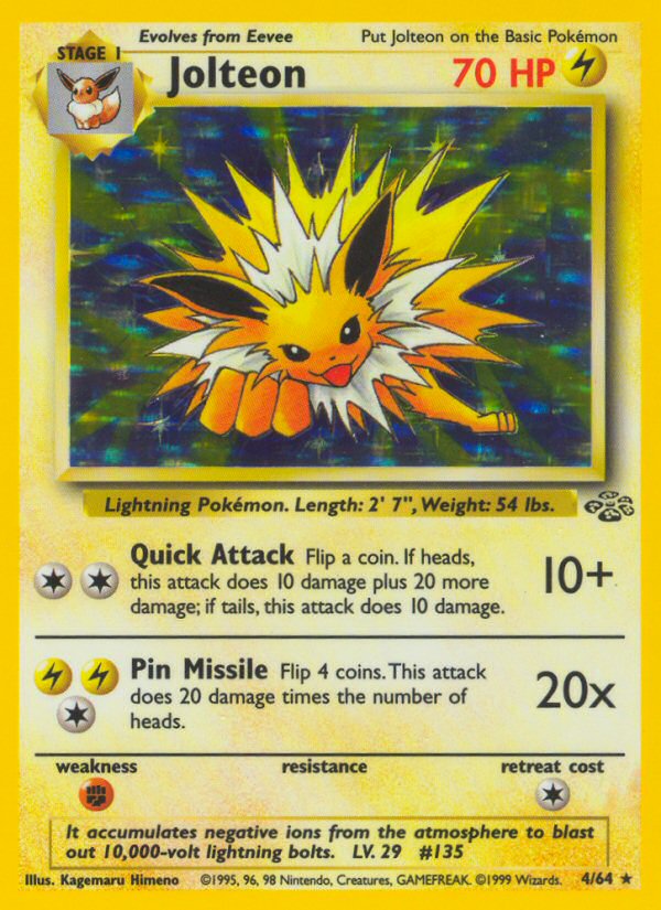 Jungle set Holo Jolteon #4/64 unlimited