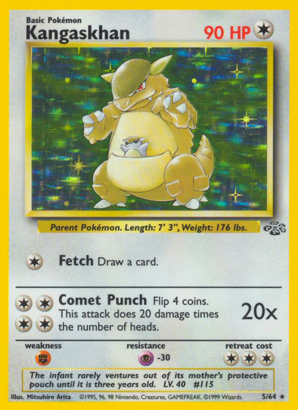Jungle set Holo Kangaskhan #5/64 unlimited