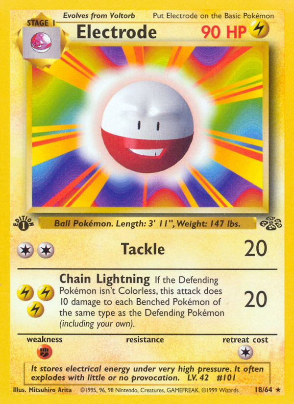 Jungle set Non Holo Electrode #18/64 first edition